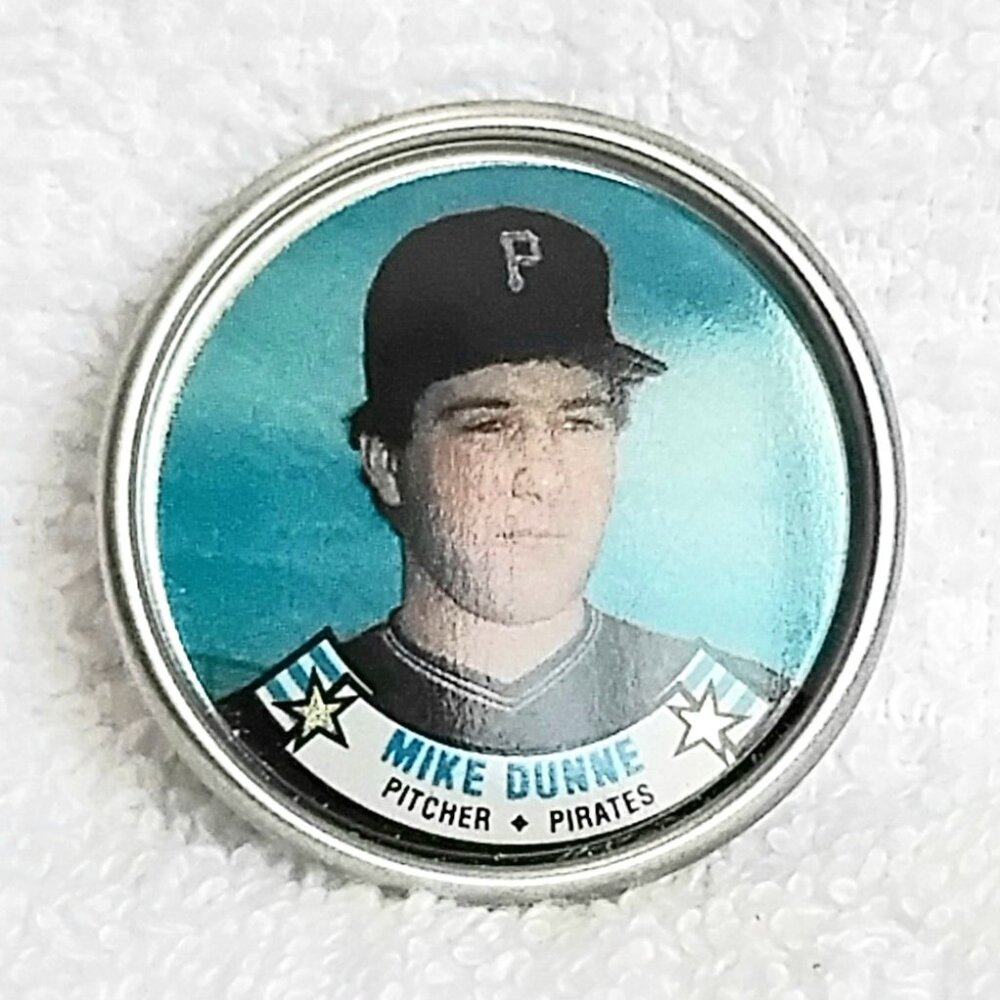 3/$20 Vintage & Mint 1988 Topps MLB Mike Dunne 1 1/2" Metal Coin 40/60!!